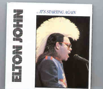 Elton John – It’s Starting Again ( LIVE In Los Angeles 1986 Vol. 2 ) front cover Elton John - It's Starting Again ( LIVE In Los Angeles 1986 Vol. 2 ) front cover