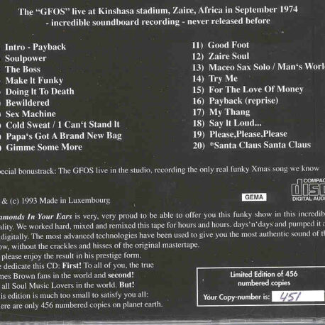 James Brown - I Say It Loud : Make It Funky  ( Live at Kinshasa Stadium , Zaire , Africa , September 1974 )