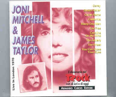 James Taylor – Live In London 1970 ( With Joni Mitchell ) front cover James Taylor - Live In London 1970 ( With Joni Mitchell ) front cover