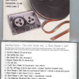 The Beatles - John Barrett Tapes Vol. 1