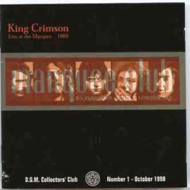 King Crimson - Live at The Marquee 1969  ( Croydon , Fairfield Hall , October 17th , 1969 ) front cover