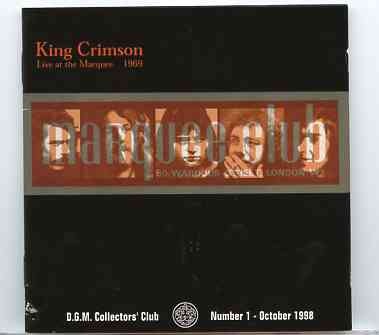 King Crimson – Live at The Marquee 1969 ( Croydon , Fairfield Hall , October 17th , 1969 ) front cover King Crimson - Live at The Marquee 1969 ( Croydon , Fairfield Hall , October 17th , 1969 ) front cover