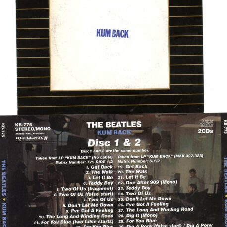 The Beatles - Kumback ( 2 CD SET ) ( 2016 Rough Kut Trax )