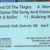 Aerosmith - Laid Back , Fuck Off Baby  ( Masonic Hall , Detroit , MI , April 14th , 1974 )