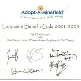 Paul McCartney - Landmine Benefit Gala 2001-2005 ( 4 CD set )( Misterclaudel )( w/ Paul Simon , Neil Young , James Taylor & Brian Wilson ) front cover