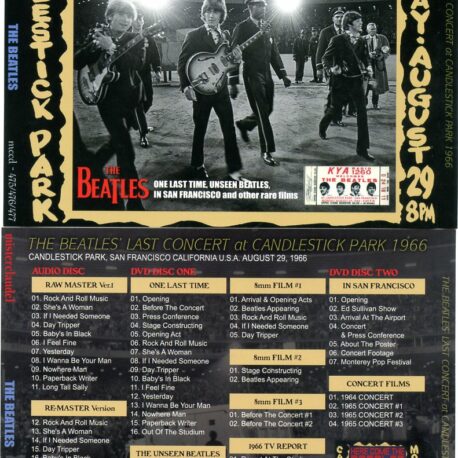 The Beatles - Last Concert At Candlestick Park ( 1 CD - 2 DVD SET ) ( Misterclaudel )