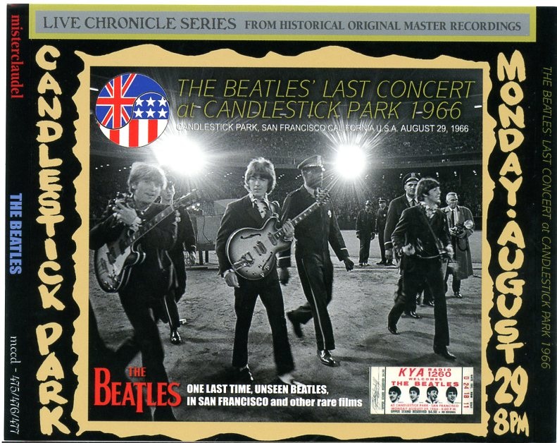 The Beatles – Last Concert At Candlestick Park ( 1 CD – 2 DVD SET ) ( Misterclaudel ) front cover The Beatles - Last Concert At Candlestick Park ( 1 CD - 2 DVD SET ) ( Misterclaudel ) front cover