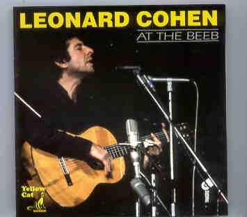 Leonard Cohen – At The Beeb ( Yellow Dog ) front cover Leonard Cohen - At The Beeb ( Yellow Dog ) front cover