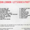 John Lennon - Let's Have A Party ( Early 70's House Party Live Takes )