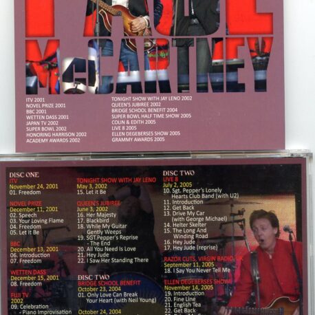 Paul McCartney – Live Performance at the concert Vol. 4 – Radio and Tv (2 CD) – Misterclaudel