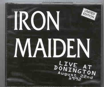 Iron Maiden – Live at Donington 1992 ( 2 CD set ) ( On Stage Recs ) front cover Iron Maiden - Live at Donington 1992 ( 2 CD set ) ( On Stage Recs ) front cover