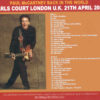 Paul McCartney - London Earls Court , April 21st , 2003 ( 2 CD SET ) ( Back in the World Tour )( Piccadilly Circus )