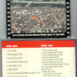 Rolling Stones - Live In Estadio Vicente Calderon ( 2 CD!!!!! set ) ( Madrid , Spain , June 27th , 2003 )