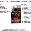 Grateful Dead - Live At The Nassau Coliseum ( New York , March 30th 1990 ) ( 2 CD SET )