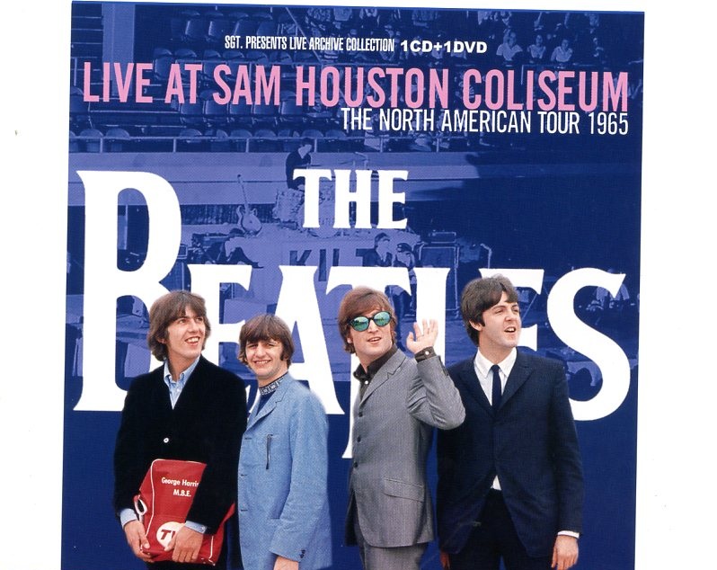 The Beatles – Live At Sam Houston ( 1CD-1DVD ) ( 2016 SGT Records ) front cover The Beatles - Live At Sam Houston ( 1CD-1DVD ) ( 2016 SGT Records ) front cover