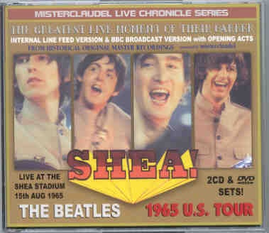 The Beatles – Live At Shea Stadium August 15th 1965 ( 2 CD + 1 DVD SET ) ( Misterclaudel ) front cover The Beatles - Live At Shea Stadium August 15th 1965 ( 2 CD + 1 DVD SET ) ( Misterclaudel ) front cover