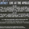 Paul McCartney - Live At Apollo London 2010( 2 CD SET ) ( HMV Hammersmith Apollo , London , UK , Dec, 18th , 2010 )