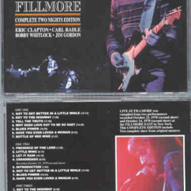 Eric Clapton - Live At The Fillmore Complete ( 3 cd set ) ( Derek At The Dominoes at Fillmore East , Oct 23rd & 24th , 1970 ) ( Slunky )
