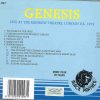 P. Gabriel  /  GENESIS  /  P. Collins - Live At The Rainbow Theater 1973 ( London , UK , 1973 )