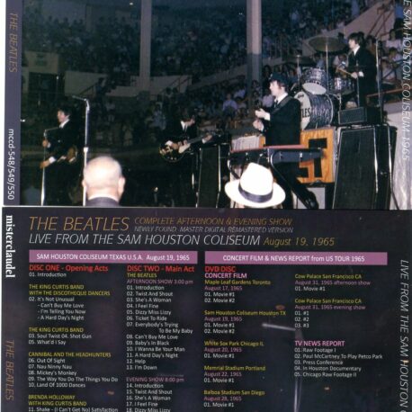 The Beatles - Live From Sam Houston ( 2 CD - 1 DVD SET ) ( Misterclaudel )