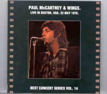 Paul McCartney – Live In Boston , USA , May 22nd , 1976 ) ( 2 CD set ) front cover Paul McCartney - Live In Boston , USA , May 22nd , 1976 ) ( 2 CD set ) front cover