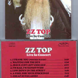 ZZ TOP - Live In Concert ( Recorded Live at the Capitol Theater , New Jersey , in June 1980 )