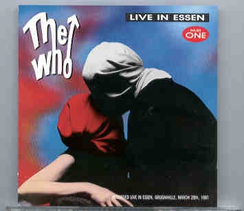 The Who – Live In Essen Vol. 1 ( Essen , Grugahalle , Germany , March 28th , 1981 ) front cover The Who - Live In Essen Vol. 1 ( Essen , Grugahalle , Germany , March 28th , 1981 ) front cover