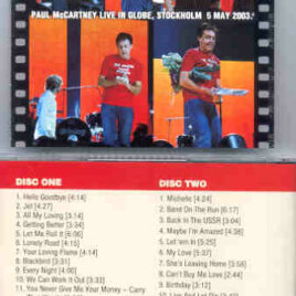 Paul McCartney - Live In Glove , Stockholm May 5th 2003 ( 2 CD SET )