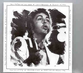 Paul McCartney – Live In Groningen , August 19 , 1972 front cover Paul McCartney - Live In Groningen , August 19 , 1972 front cover