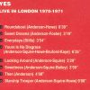 Yes - Live In London 1970 - 1971 ( Armando Curcio Editore )