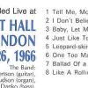 Bob Dylan - Live In London 1966   ( Bulldog ) ( Royal Albert Hall , May 26th , 1966 )