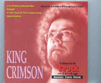 King Crimson – Live in London – Plumpton 1969 front cover King Crimson - Live in London - Plumpton 1969 front cover