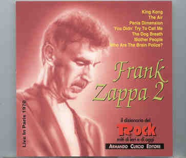 Frank Zappa – Live In Paris 1970 front cover Frank Zappa - Live In Paris 1970 front cover