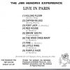 Jimi Hendrix - Live In Paris ( Swingin' Pig )