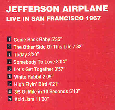Jefferson Airplane - Live In San Francisco 1967