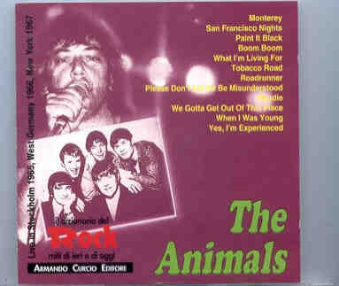 Eric Burdon and The Animals – Live In Stockholm , West Germany & New York front cover Eric Burdon and The Animals - Live In Stockholm , West Germany & New York front cover