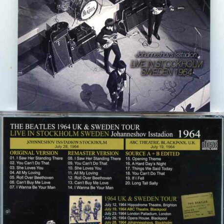 The Beatles - Live In Stockholm Sweden 1964 ( Misterclaudel )(Johnneshov Isstadion Stockholm, July 28, 1964 plus UK Bonustracks )