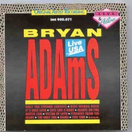 Bryan Adams - Live USA 1989 front cover