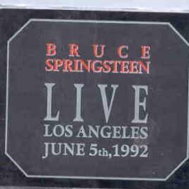 Bruce Springsteen - Live In Los Angeles , June 5th 1992 ( 2 CD set )( Living Legend ) front cover