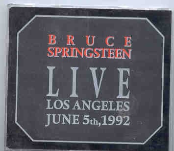 Bruce Springsteen – Live In Los Angeles , June 5th 1992 ( 2 CD set )( Living Legend ) front cover Bruce Springsteen - Live In Los Angeles , June 5th 1992 ( 2 CD set )( Living Legend ) front cover
