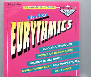 Eurythmics – Live USA ( Boston 1985 ) front cover Eurythmics - Live USA ( Boston 1985 ) front cover