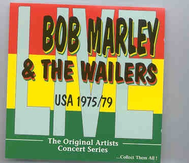 Bob Marley – Live In USA 1975 – 1979 front cover Bob Marley - Live In USA 1975 - 1979 front cover