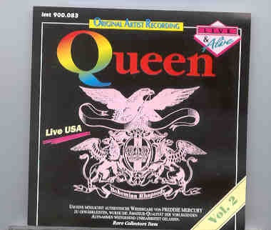 Queen – Live In USA Vol. 2 front cover Queen - Live In USA Vol. 2 front cover
