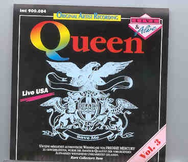 Queen – Live In USA Vol. 3 front cover Queen - Live In USA Vol. 3 front cover