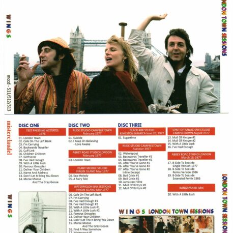 Paul McCartney - London Town Sessions ( 3 CD SET )  ( Misterclaudel ) 