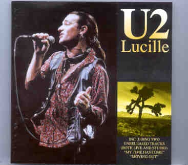 U2 – Lucille ( 2 CD set ) ( Great Dane – Red Phantom ) ( Live During Joshua Tree Tour 1987 ) front cover U2 - Lucille ( 2 CD set ) ( Great Dane - Red Phantom ) ( Live During Joshua Tree Tour 1987 ) front cover