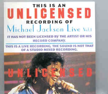 Michael Jackson – Unlicensed Vol. 1 ( European Dangerous Tour 1992 ) front cover Michael Jackson - Unlicensed Vol. 1 ( European Dangerous Tour 1992 ) front cover
