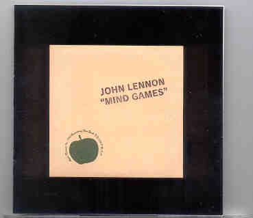 John Lennon – Mind Games Apple Acetate front cover John Lennon - Mind Games Apple Acetate front cover
