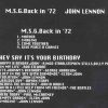 John Lennon - M.S.G. Back In '72