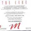 The Cure - M   ( Great Dane Recs )  ( Paris , June 7th , 1982 )